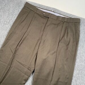 Ballin‎ Comfort-EZE Super 120's Wool Men's Dress Pants Size 38x28 Brown